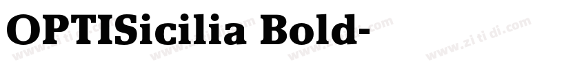 OPTISicilia Bold字体转换